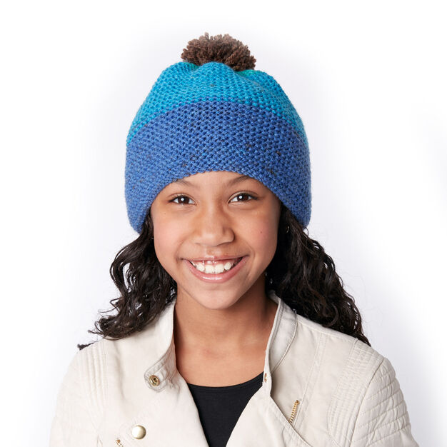 Caron – Basic Knit Hat – Free Downloadable Pattern – Creative World of ...