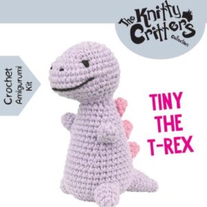 Knitty Critters - Pouch Pals - Tiny The T-Rex