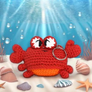 Knitty Critters - Sealife Keyrings - Crab