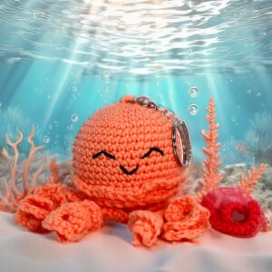 Knitty Critters - Sealife Keyrings - Jellyfish