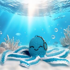 Knitty Critters - Sealife Keyrings - Octopus