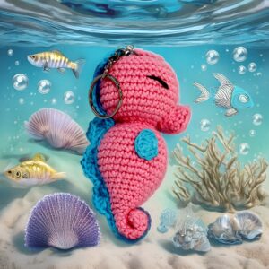 Knitty Critters - Sealife Keyrings - Seahorse