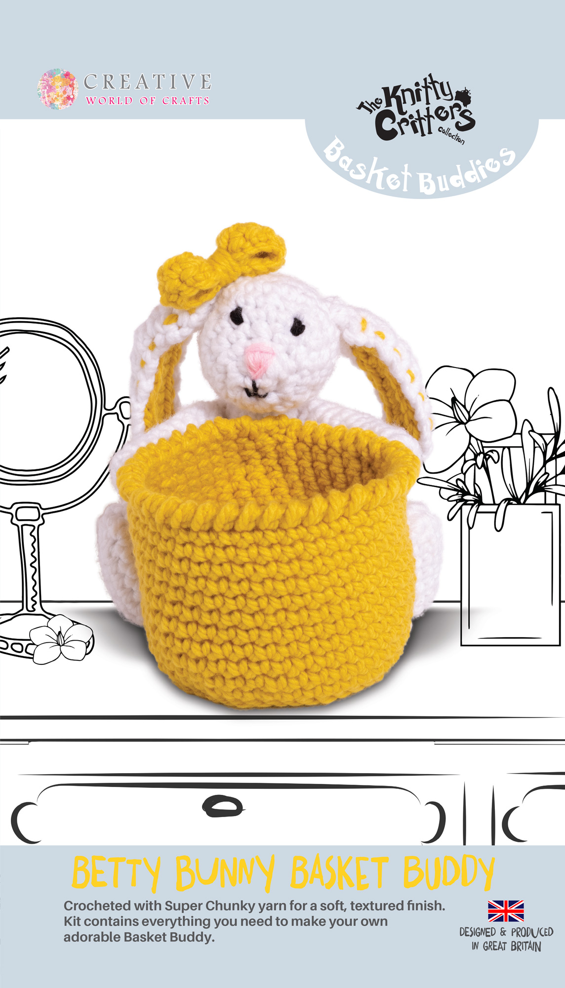 Knitty Critters - Basket Buddies - Betty Bunny