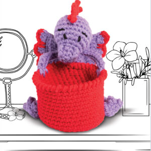 Knitty Critters Basket Buddies Eli Elephant One Size 