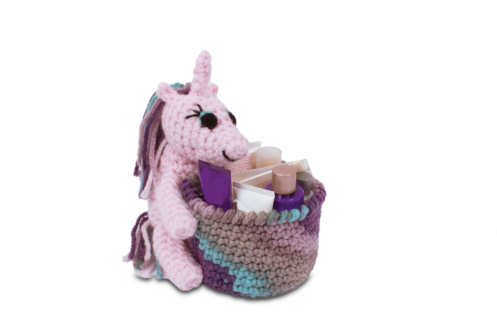 Knitty Critters - Basket Buddies - Yasmine Unicorn