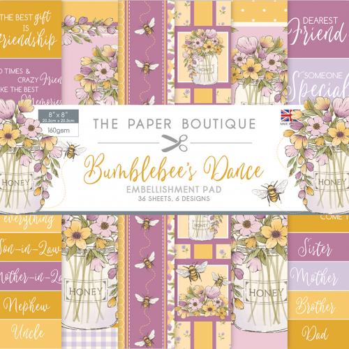 Bumblebee's Dance 8 x 8 Embellishment Pad
