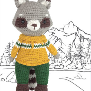 Knitty Critters - Crochet Friends - Toto Racoon