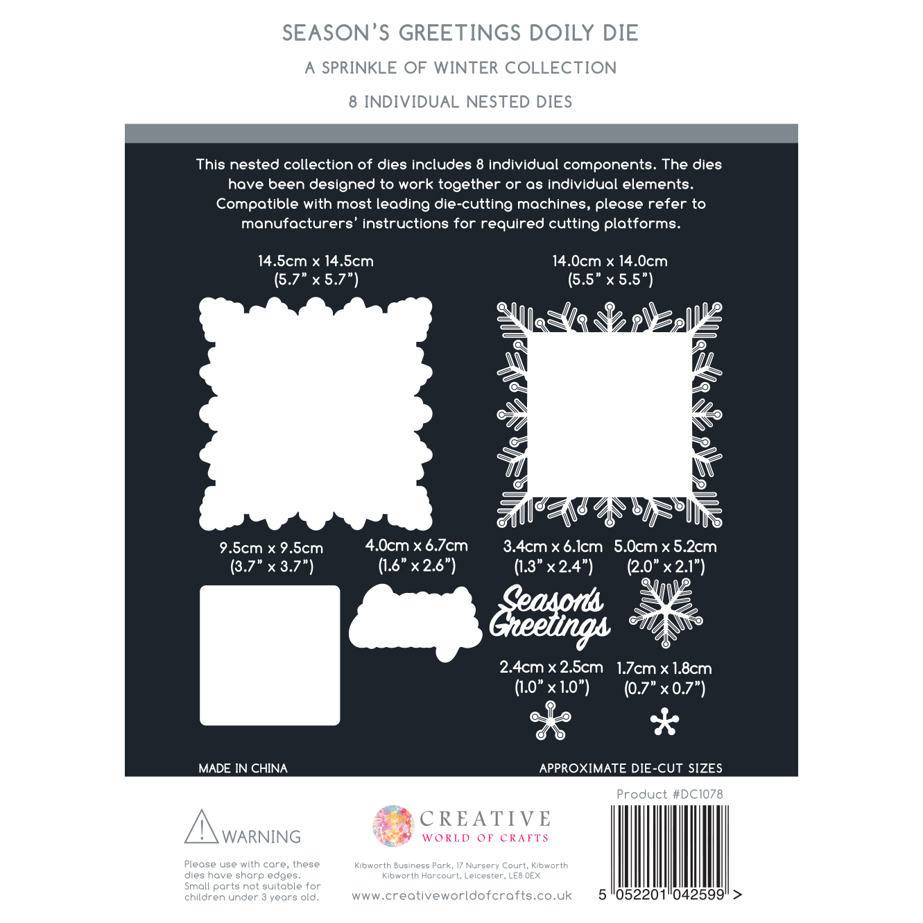 The Paper Boutique - Season's Greetings Cutting Die