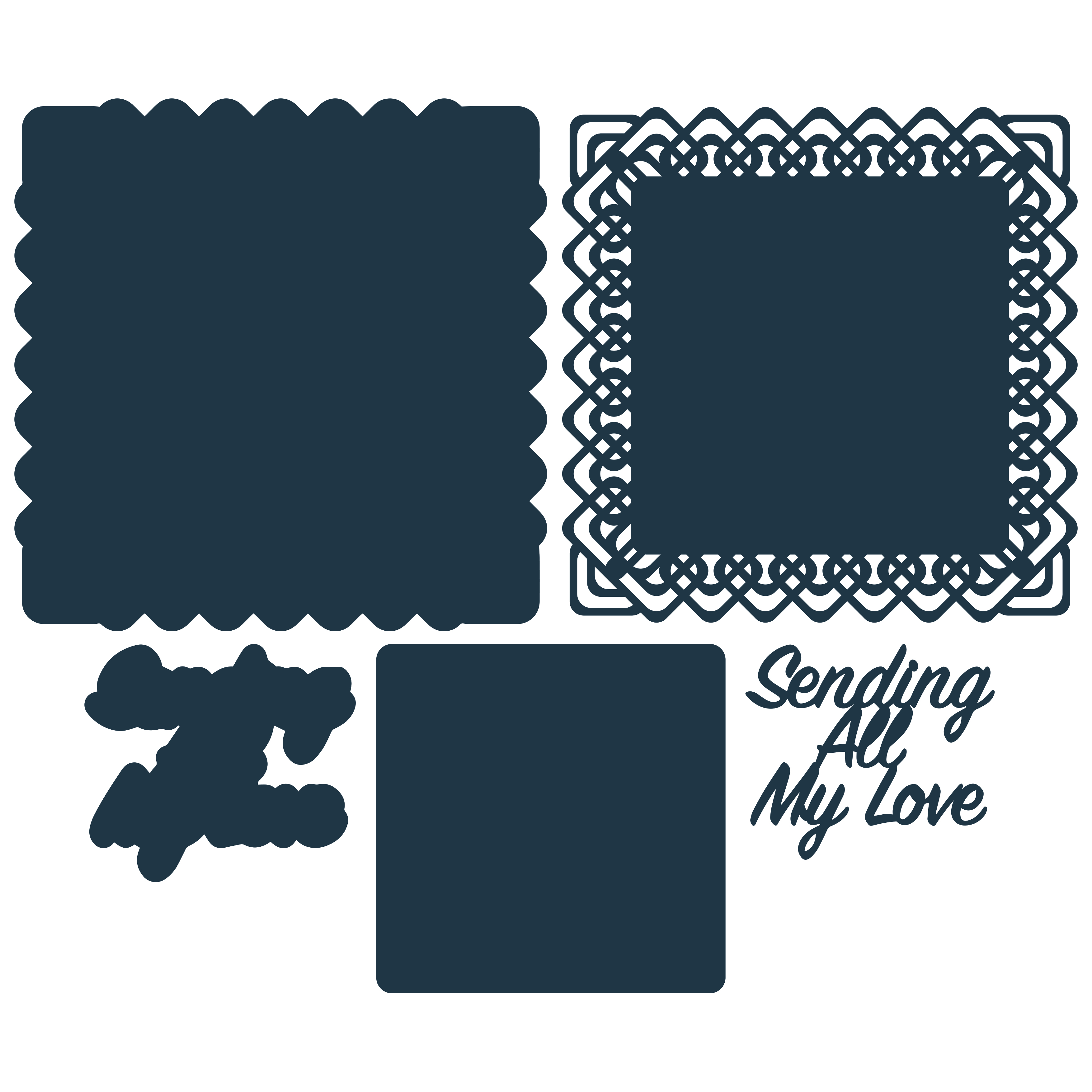 The Paper Boutique - Sending All My Love Cutting Die