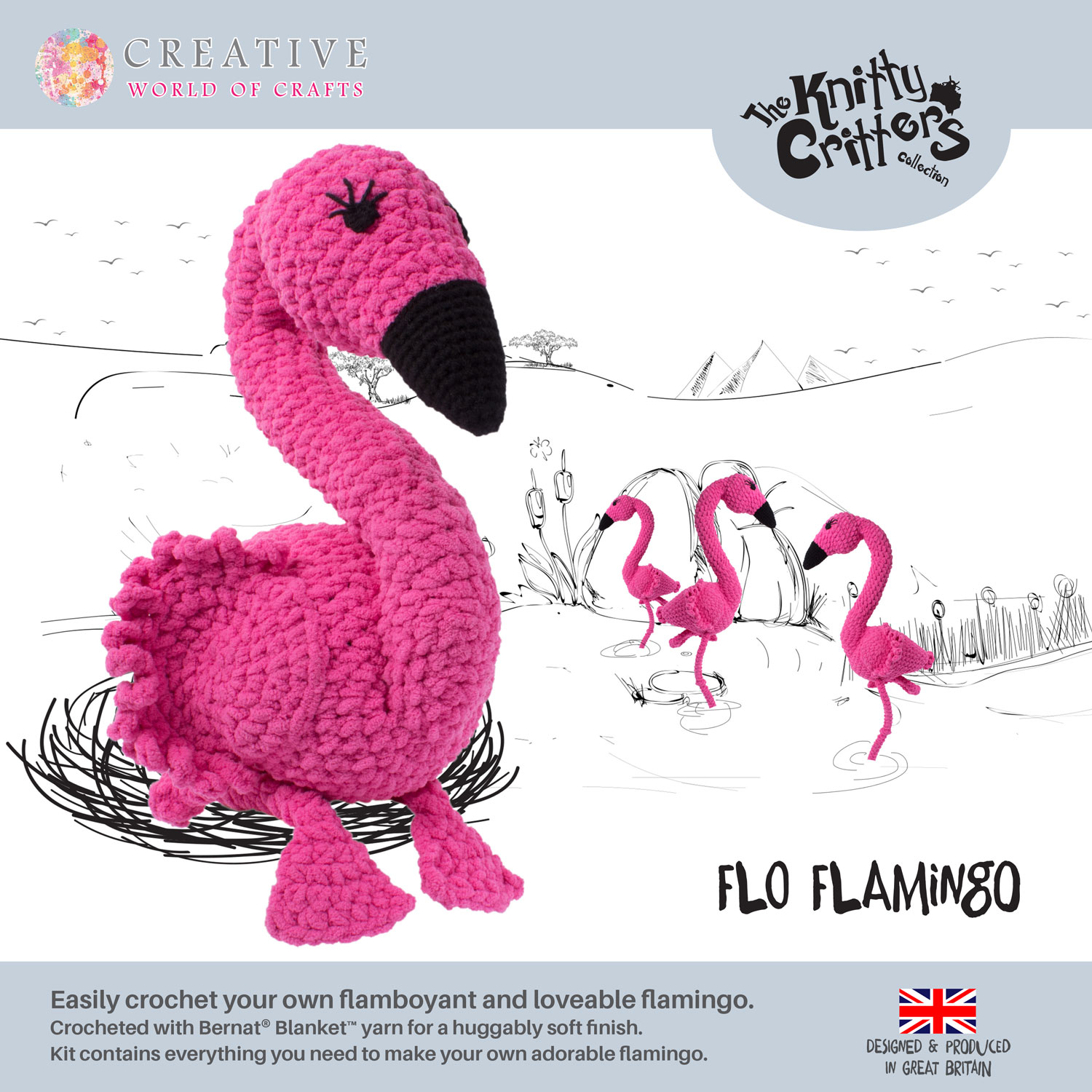 Knitty Critters - Flamingo - Flo