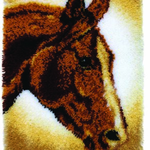 WonderArt Classic - Latch Hook Rug Kit 20" x 30" - Horse 426404
