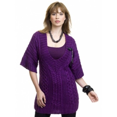 Caron - Cabled Tunic - Free Downloadable Pattern