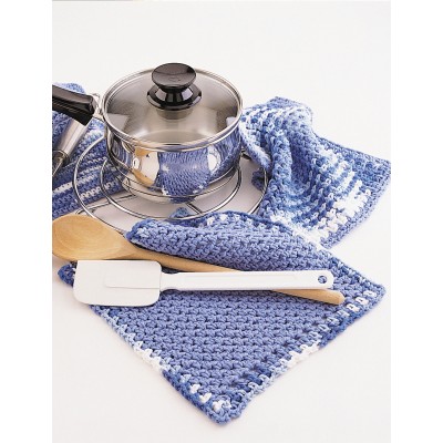 Lily Sugar 'n Cream - Dishcloth And Pot Holder - Free Downloadable Pattern