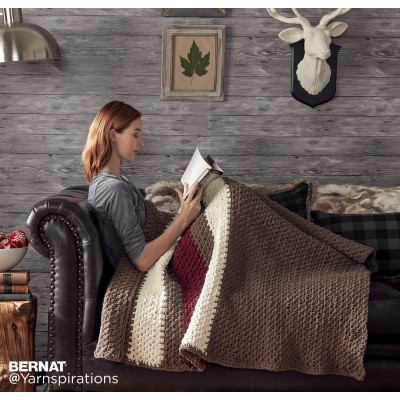 Bernat - Hibernate Crochet Blanket - Free Downloadable Pattern