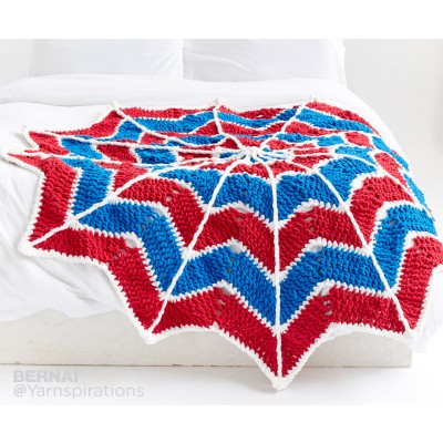 Bernat - Spiderweb Crochet Blanket - Free Downloadable Pattern
