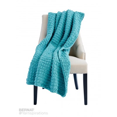 Bernat - Tiny Bubbles Crochet Blanket - Free Downloadable Pattern