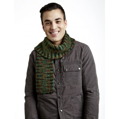 Caron - Camouflage Scarf - Free Downloadable Pattern