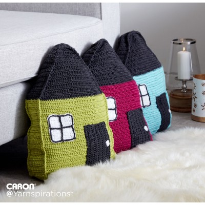 Caron - Cozy Cottage Pillow - Free Downloadable Pattern