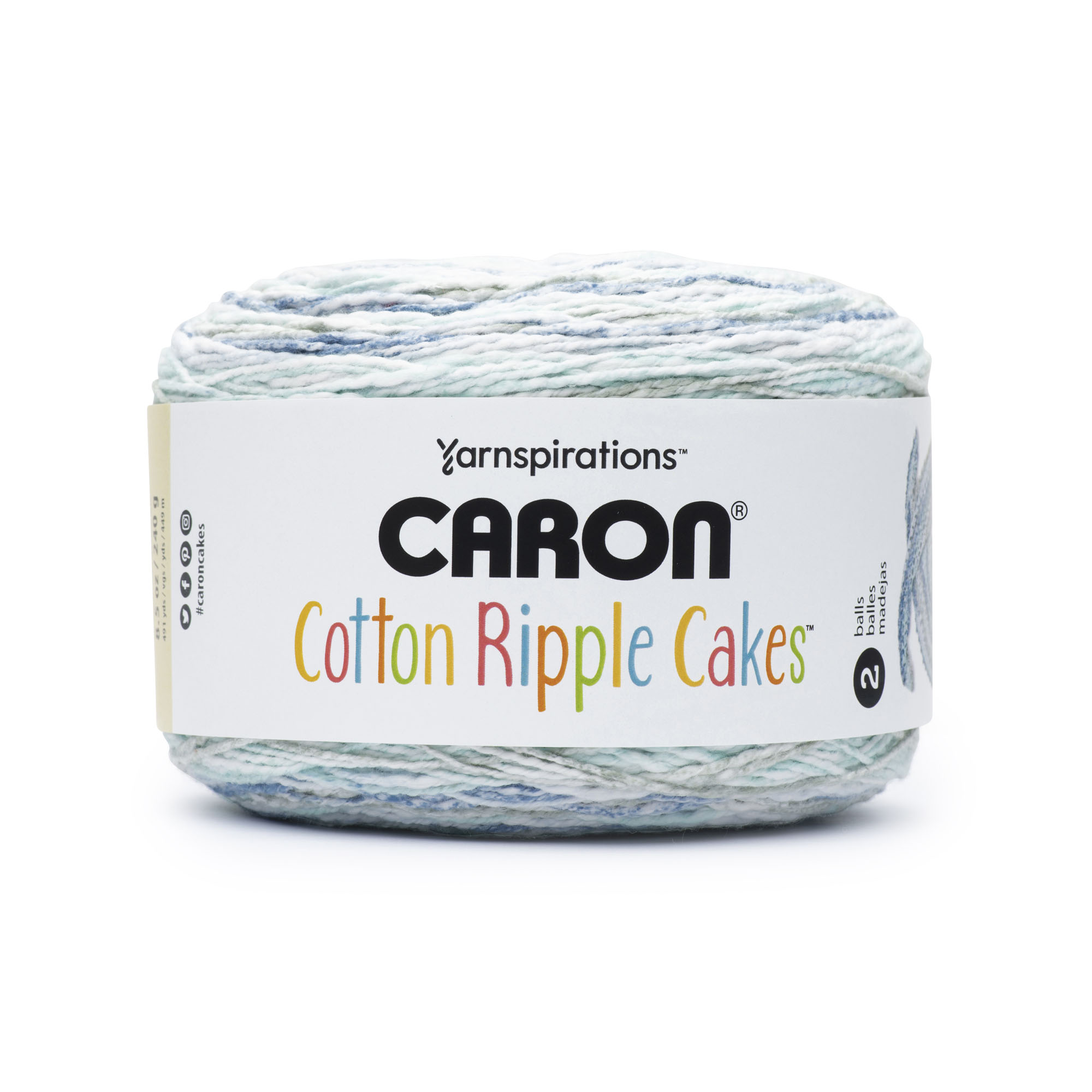 Caron Cotton Ripple Cakes 250g
